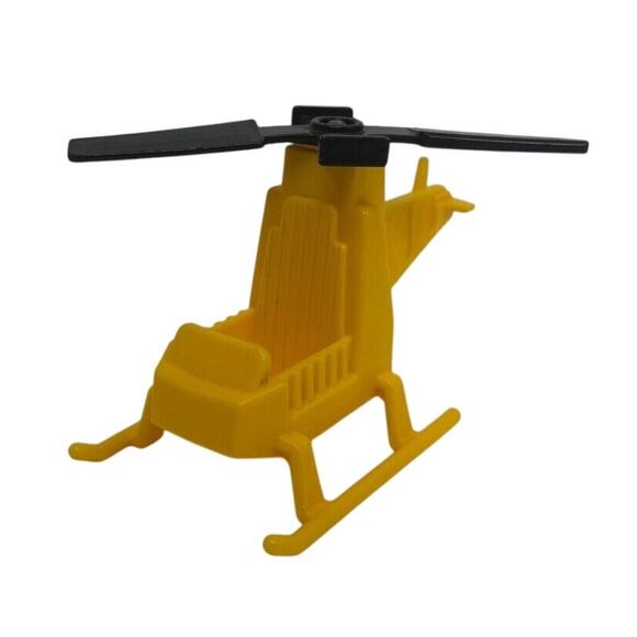 Vintage Fisher-Price Little People Yellow Helicopter - Picture 1 of 4